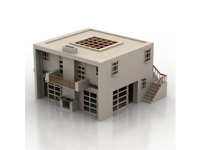 Free House N363 3D model For Architecture 3Ds Max Model Download